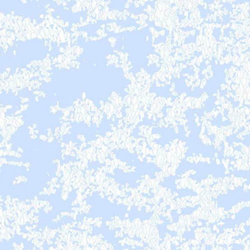 Lekker in Frozen Canal fabric with pale blue abstract shapes and fine linear texture on a white background