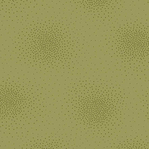 Andover Fabrics Spritz 2 Avocado fabric in a soft avocado green with gently scattered tonal dot clusters