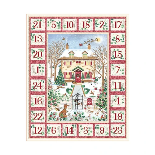 Country Christmas Advent Calendar by Makower UK completed look