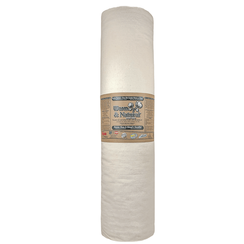 The Warm Company Warm Company 124-Inch by 30-Yard Warm and Natural Cotton  Batting by The Yard, King
