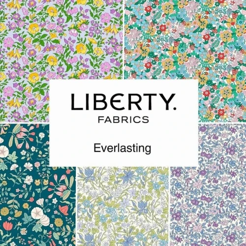Liberty Everlasting Collection featuring iconic floral Lasenby Cotton prints in colourful botanical designs