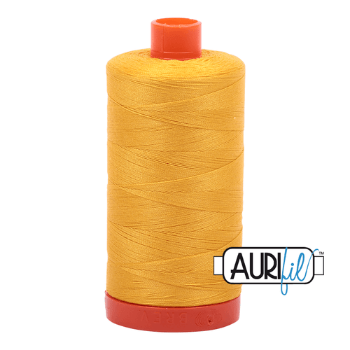 Aurifil Yellow 50WT Quilting Thread 2135