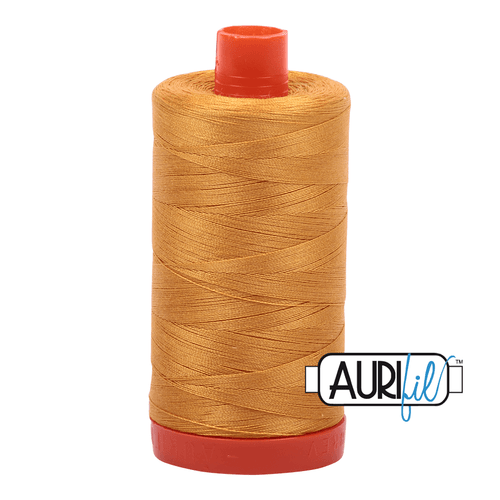 Aurifil Orange Mustard 50WT Quilting Thread 2140