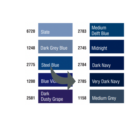 Aurifil Very Dark Navy  50WT Quilting Thread 2785
