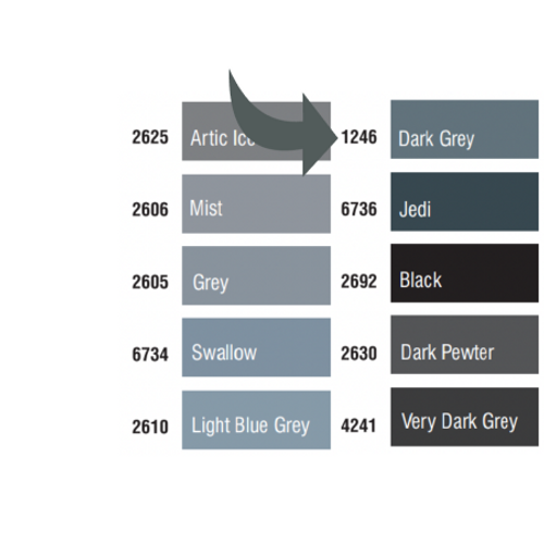 Aurifil Dark Grey 50WT Quilting Thread 1246
