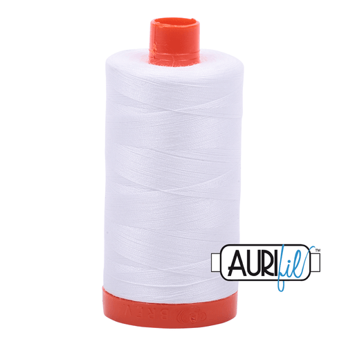 Aurifil White  50WT Quilting Thread 2024