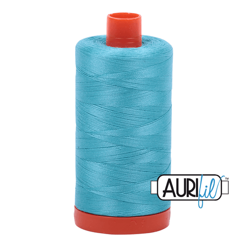 Aurifil Bright Turquoise 50WT Quilting Thread 5005