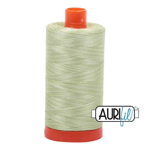 Aurifil Light Spring Green 50WT Variegated Quilting Thread 3320