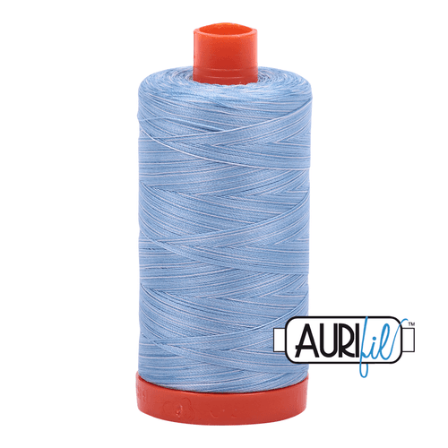 Aurifil Stone Washed Denim 50WT Variegated Quilting Thread 3770