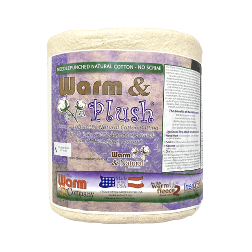 Warm Company Warm & Plush - 100% Cotton no scrim. 90" Wide Warm and Plush Wadding Full Size Pack