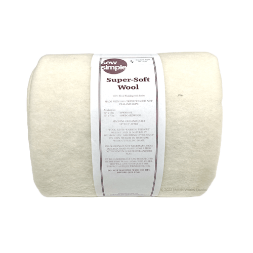 Sew Simple Super Soft 100% Wool Wadding Pack Full Size