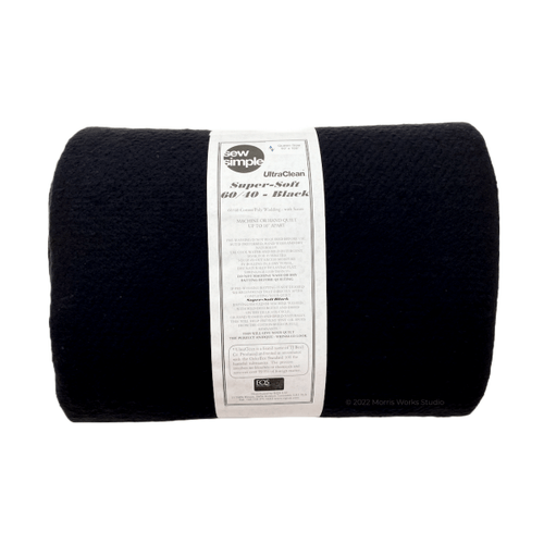 Sew Simple Super Soft Black Cotton Blend Wadding Pack Queen Size