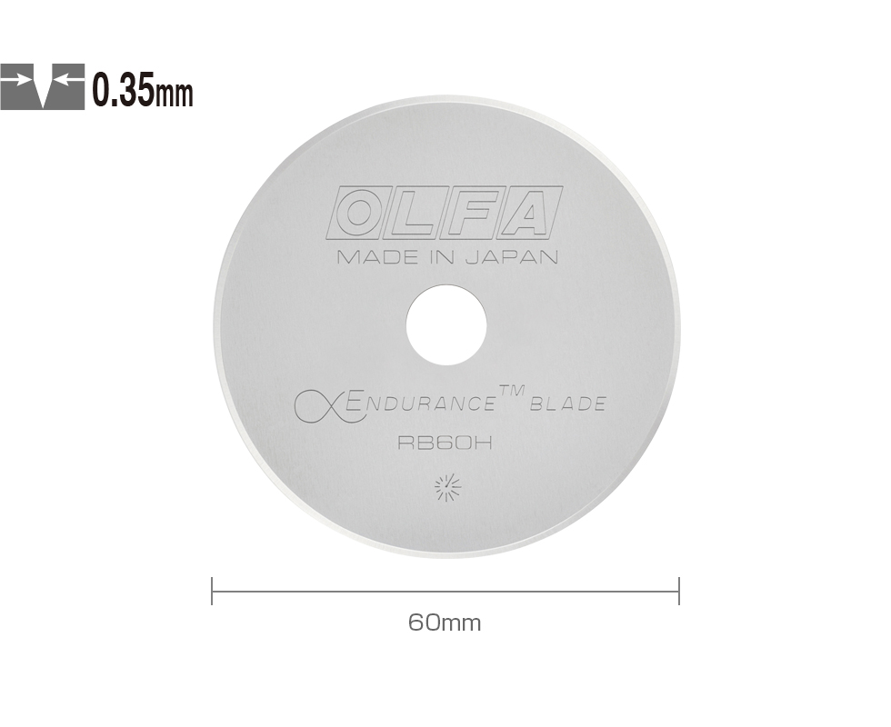 60mm OLFA Endurance Blade specs