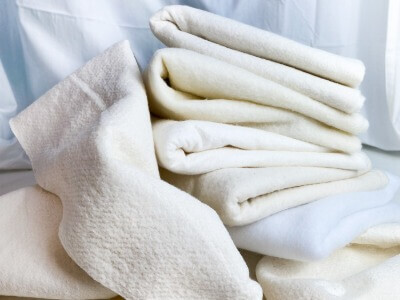 Pile of wadding remnants