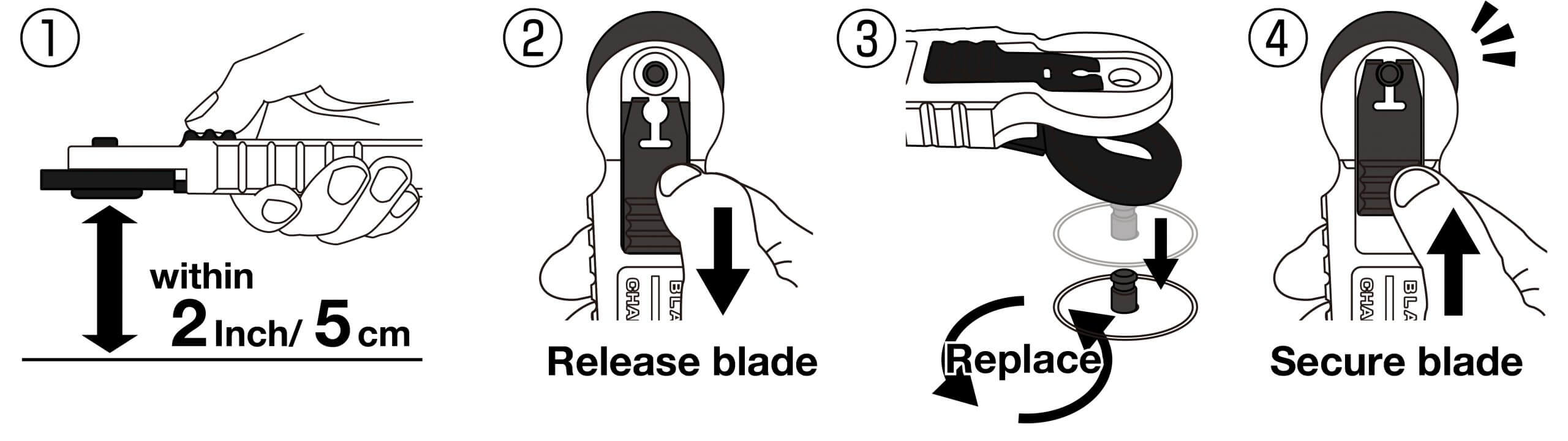 How to change blade