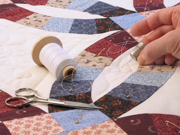 Batting for hand quilting a baby quilt