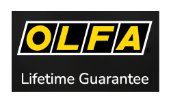 OLFA Lifetime Guarantee, click for more information or to register your product.