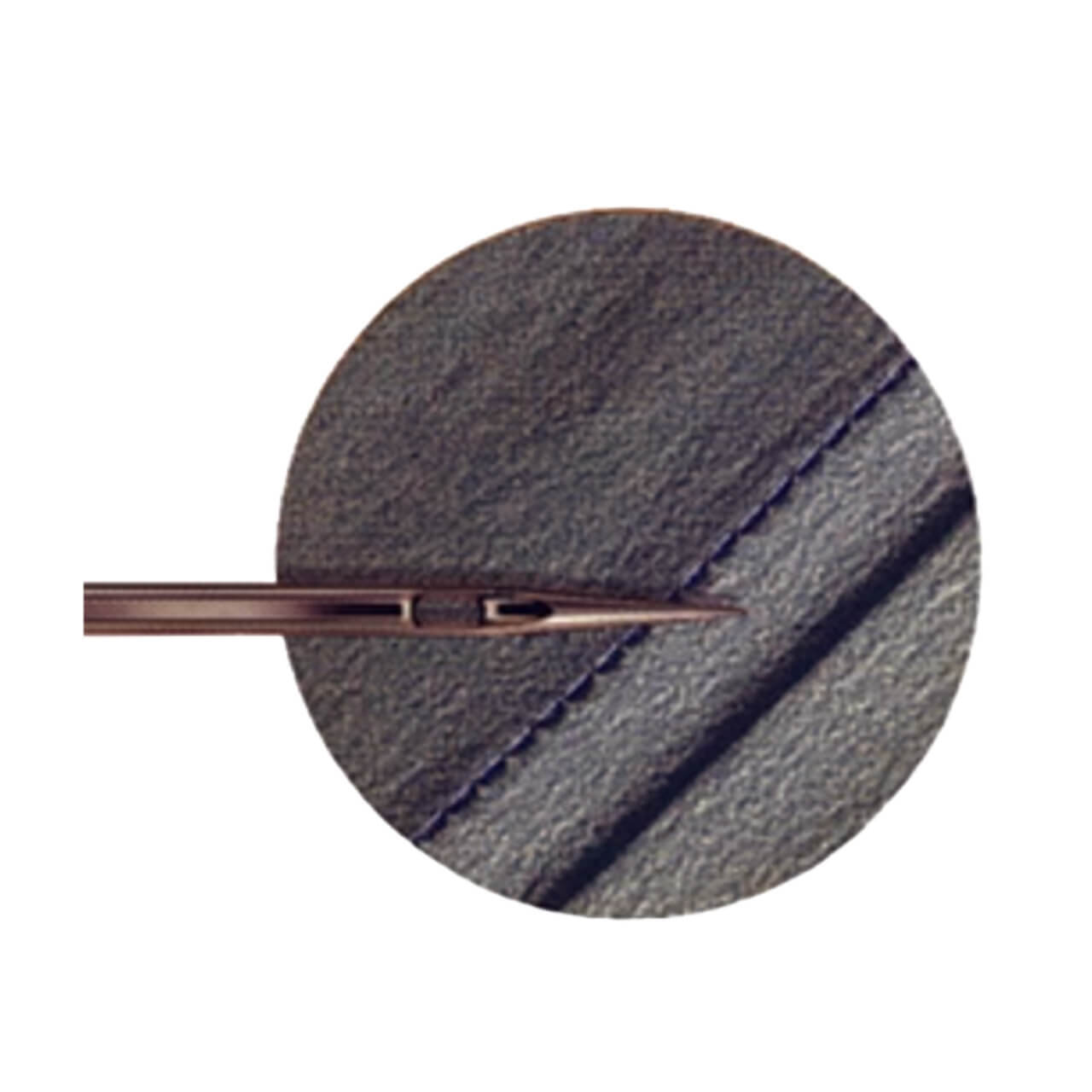 Microtex needle over a piece of fabric