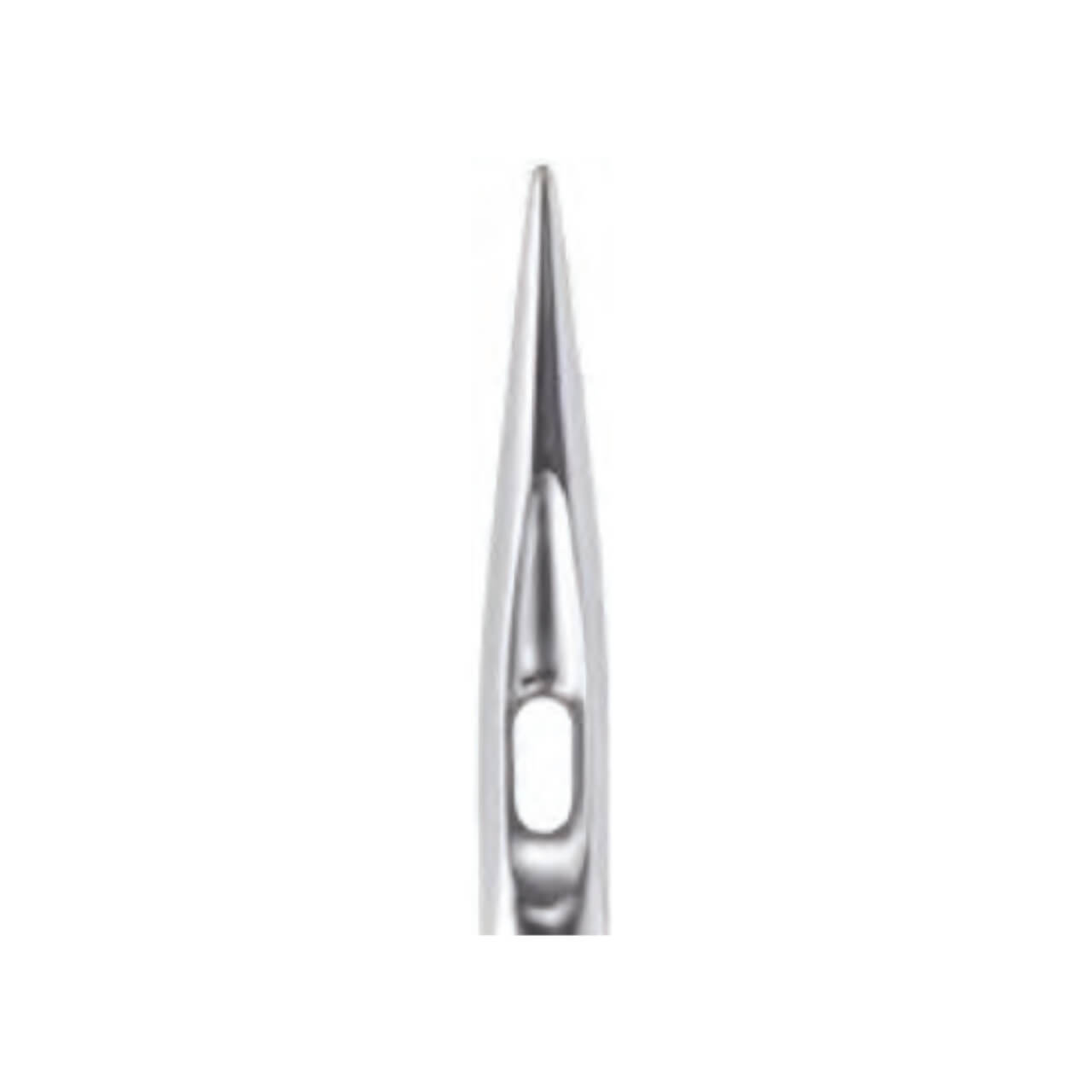 Close up of topstitch needle tip