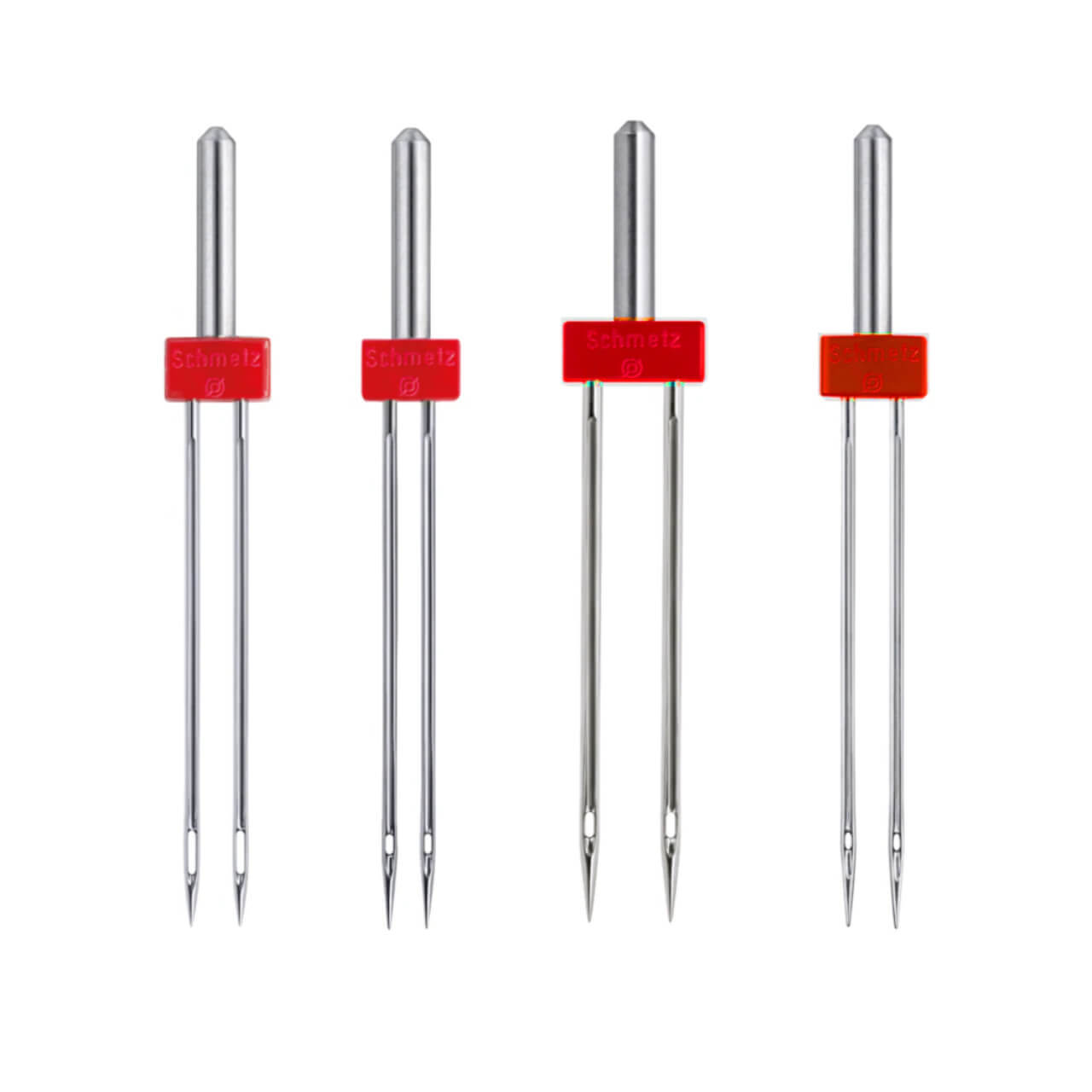 A selection of 4 different twin needles