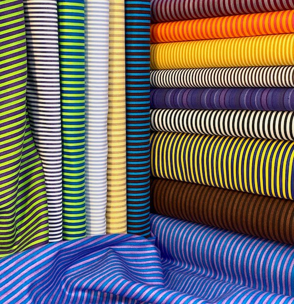 Part of a Collection of Versatile Striped Fabrics for Modern Textile Artists