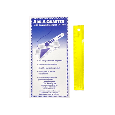 cm Designs 6-Inch Add-A-Quarter Ruler