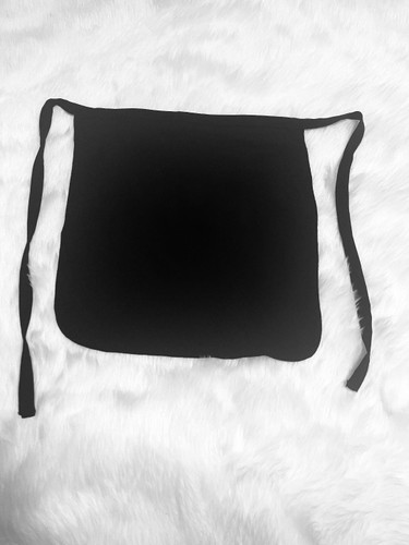 Black Rayon Half Niqab with Ties   Black Rayon Half Niqab with Ties