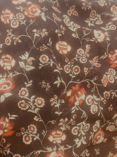 Brown Fall Floral Hijab Yoryu Chiffon