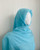 Crinkled 100% Cotton Voile - Turquoise Hijab