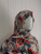 Georgette Grey Floral Hijab