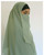 Large Square Hijab & Matching Half Face Niqab (KH58 NQ1) left side view Large Square Hijab & Matching Half Face Niqab (KH58 NQ1) left side view