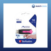 Verbatim Store’n’Go V3 USB 3.0 Drive 16GB in Hot Pink 49178 front view of drive in packaging Verbatim Store’n’Go V3 USB 3.0 Drive 16GB in Hot Pink 49178 front view of drive in packaging