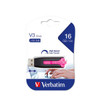 Verbatim Store'n'Go V3 USB 3.0 Drive 16GB - Hot Pink 49178
