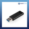 Image of Verbatim Store 'n' Go Pinstripe USB 3.0 Drive 16GB - Black 49316 slanted view