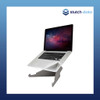 Image of Verbatim 3-Level Adjustable Laptop Stand - Grey 66378 with laptop