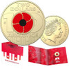 2018 RAM $2 Red Poppy 'C' Mintmark Remembrance Day Armistice Centenary Coin in a RAM card