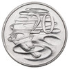 Royal Australian Mint 1981 20 cent reverse side of the  uncirculated coin