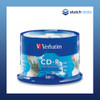Verbatim CD-R 50 Disc Silver Inkjet Printable 95005 front view in packaging