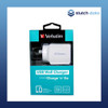 Verbatim USB Wall Charger Dual Port 3.4A - White 64956