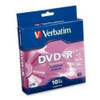 Verbatim DVD+R 10 Disc Spindle 95032 in packaging angled front view