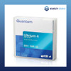 Quantum LTO4 Ultrium 4 Data Cartridge MR-L4MQN-01 front angled view in packaging and case