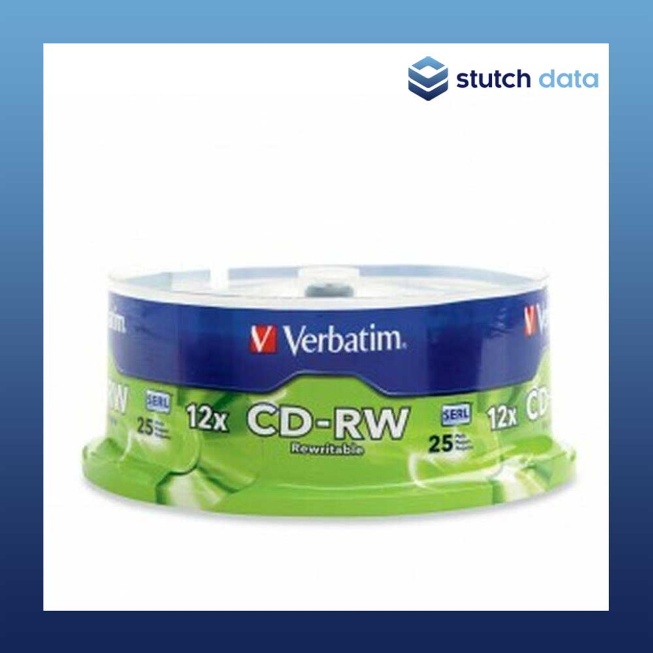  Verbatim CD-RW 700MB 2X-12X Rewritable Media Disc - 25