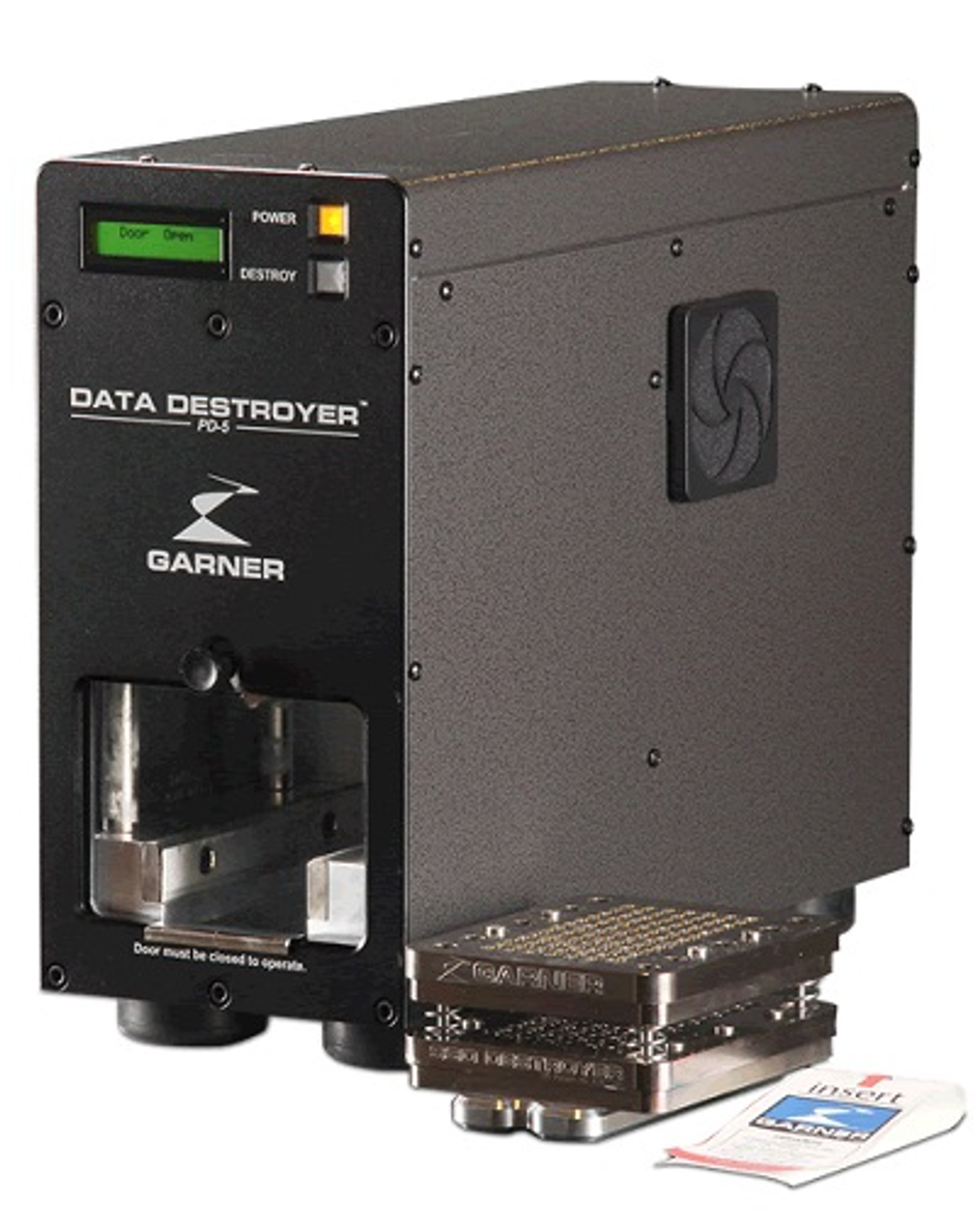 Image of a Garner PD-5 Hard Disk Drive Crusher & Solid State Disk crusher