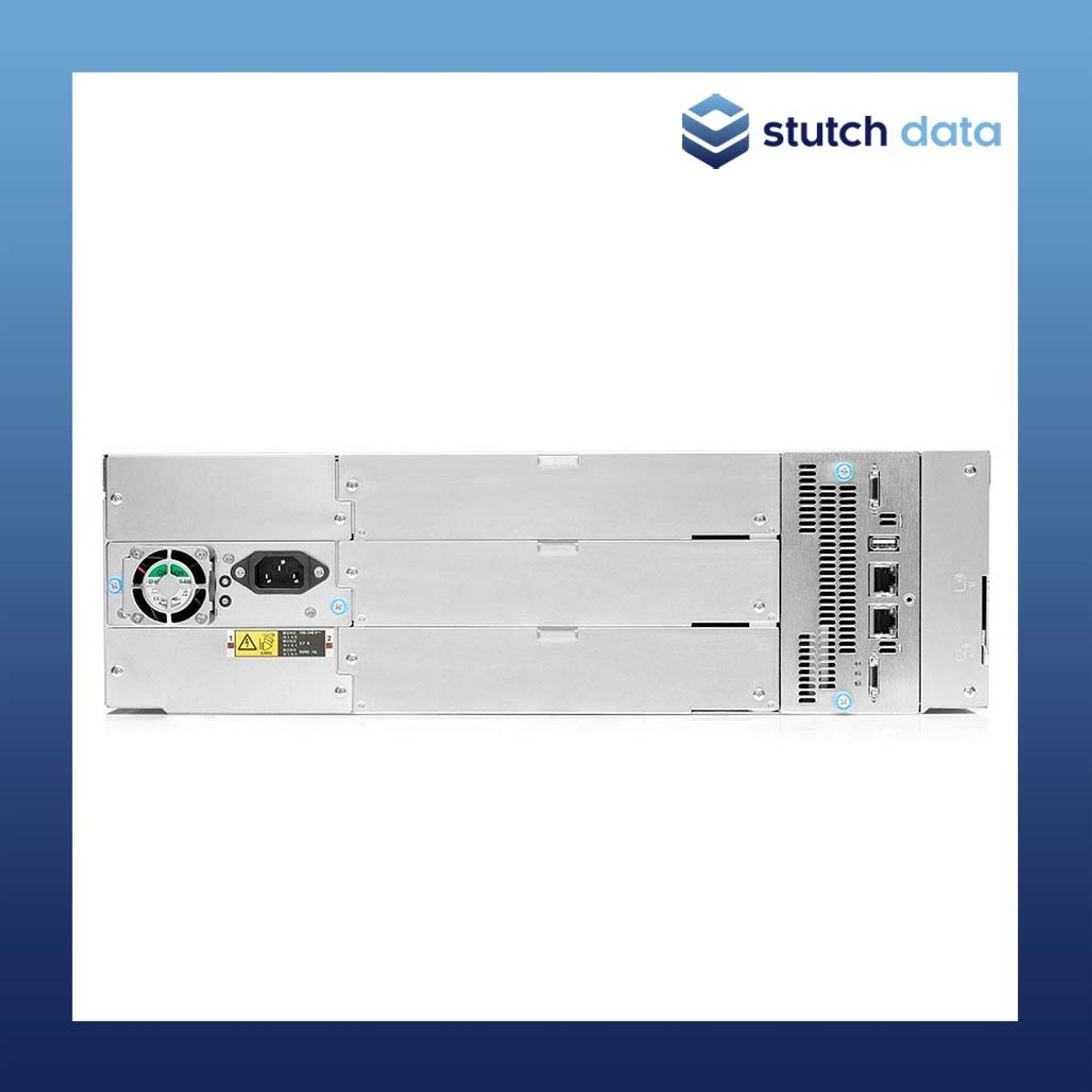 HPE (rebadged) MSL3040 Tape Library with a LTO8 Ultrium 30750 SAS Tape