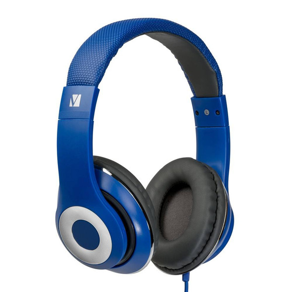 Verbatim Stereo Headphone Classic with Microphone - Blue 65068