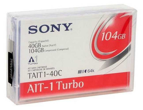 Sony AIT-1 Turbo 104GB Data Cartridge TAIT1-40C with Chip