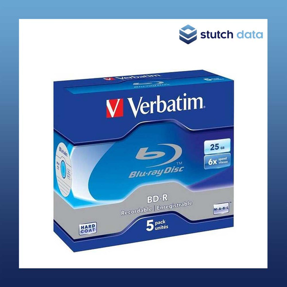 Verbatim Blu-Ray BD-R 25GB 5 discs in jewel cases 43715