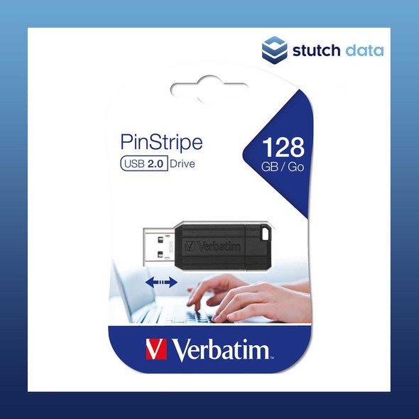 Verbatim Store'n'Go Pinstripe USB 2.0 Drive 128GB - Black 49071