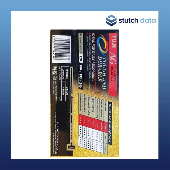 Fuji Advanced Grade VHS Video Cassette Tape 120min AG E-120