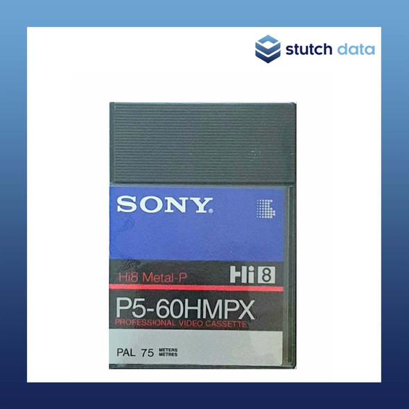 Image of a Sony Hi8 60min PAL 75m Professional Video Cassette P5-60HMPX